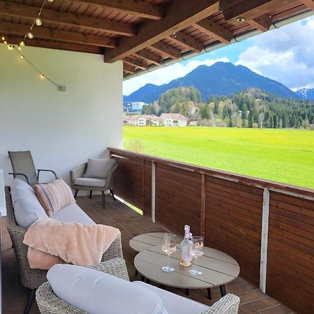 Panoramablick Appartement Breitenwang Buitenkant foto