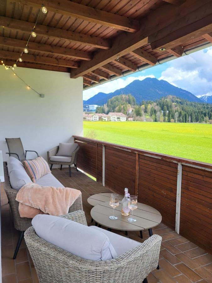 Panoramablick Appartement Breitenwang Buitenkant foto